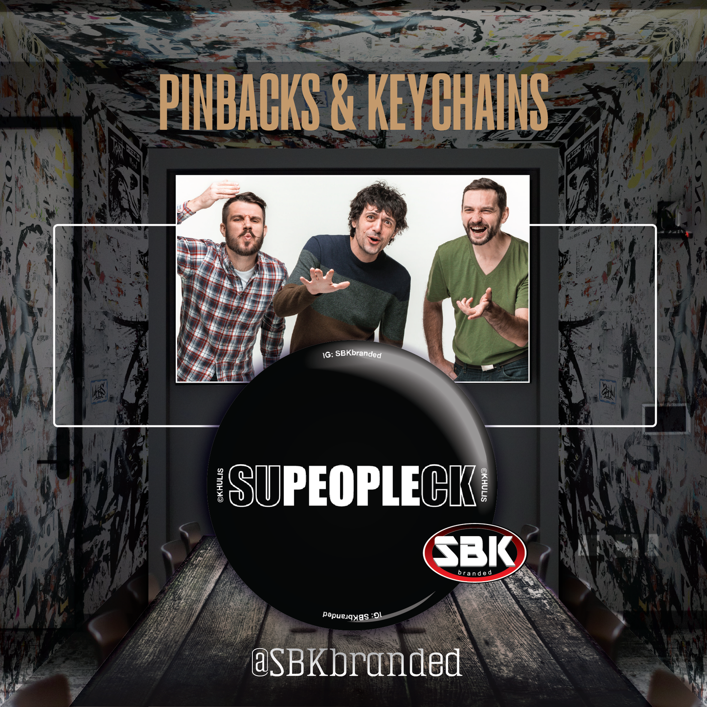 People Suck Pinback Photo Button