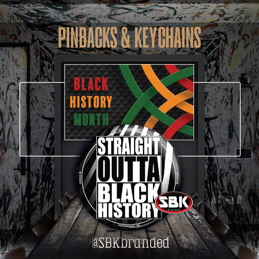 Straight Outta Black History Pinback Photo Button