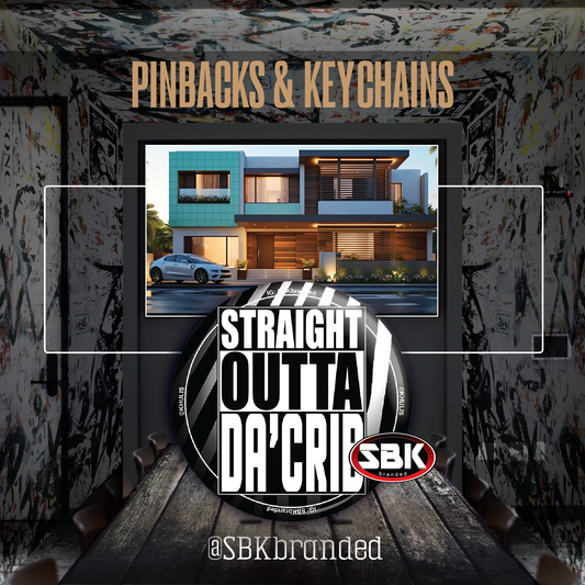 Straight Outta Da Crib Pinback Photo Button