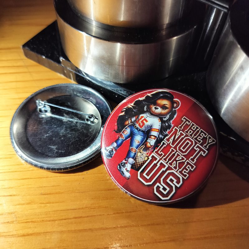 Kansas City They Not Like Us Pinback Photo Button